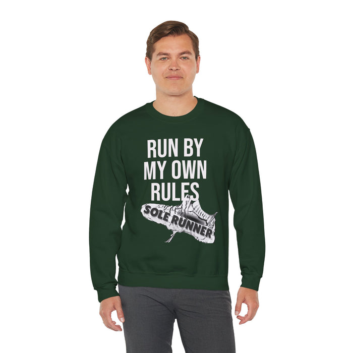Run By My Own Rules: Unisex Heavy Blend™ Crewneck Sweatshirt