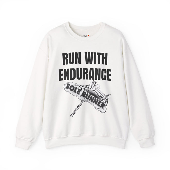 Run With Endurance: Unisex Heavy Blend™ Crewneck Sweatshirt
