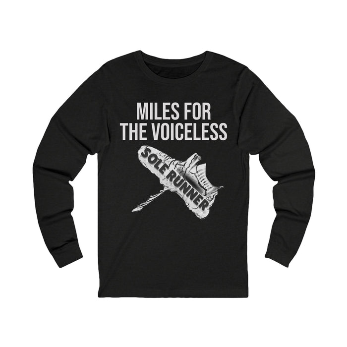 Miles For The Voiceless: Unisex Jersey Long Sleeve Tee