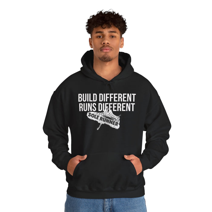 Built Different. Runs Different: Unisex Heavy Blend™ Hooded Sweatshirt