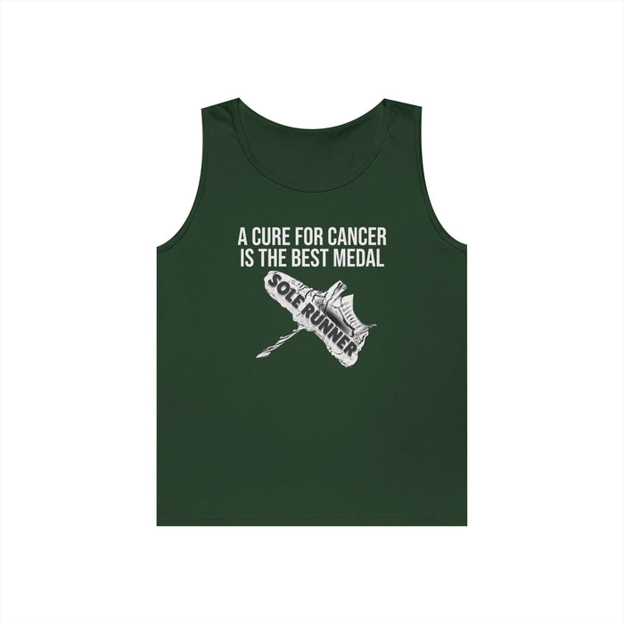 A Cure For Cancer Is The Best Medal: Unisex Heavy Cotton Tank Top