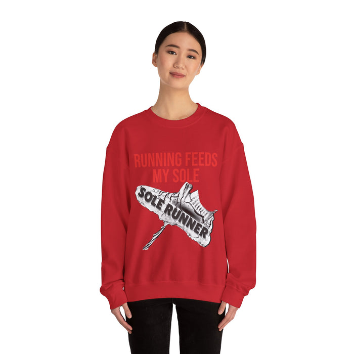 Running Feeds My Sole: Unisex Heavy Blend™ Crewneck Sweatshirt