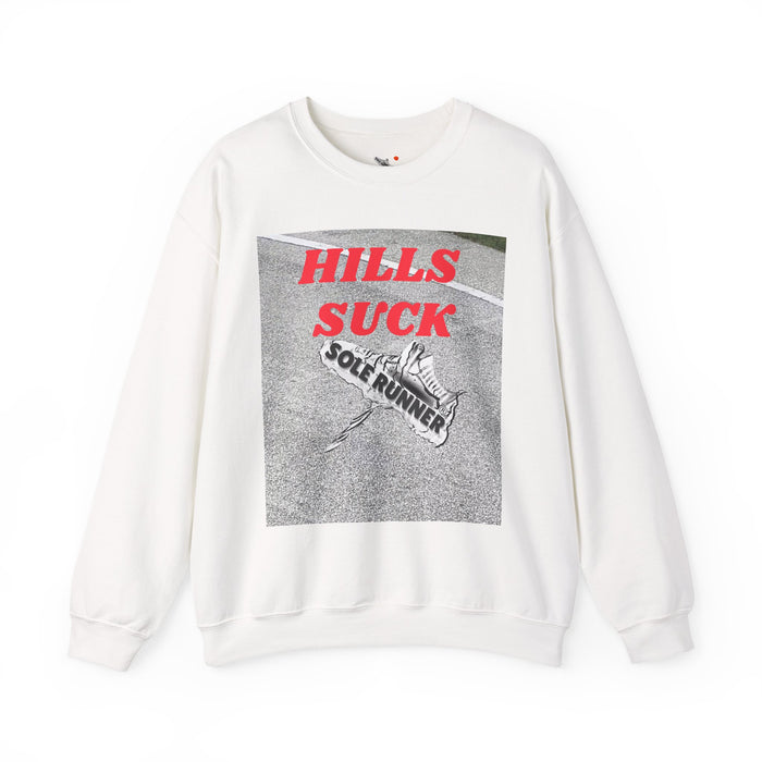 Hills Suck: Unisex Heavy Blend™ Crewneck Sweatshirt