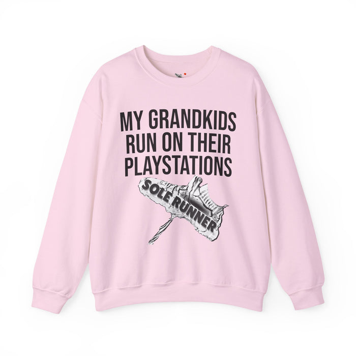 My Grandkids Run On Their PlayStations: Unisex Heavy Blend™ Crewneck Sweatshirt
