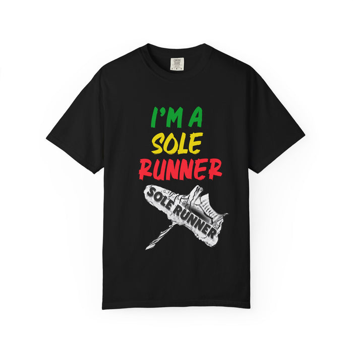 I'm A Sole Runner®-Rasta Colors: Unisex Garment-Dyed T-shirt