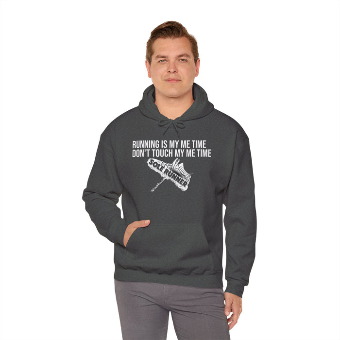 Running Is My Me Time. Don't Touch My Me Time: Unisex Heavy Blend™ Hooded Sweatshirt