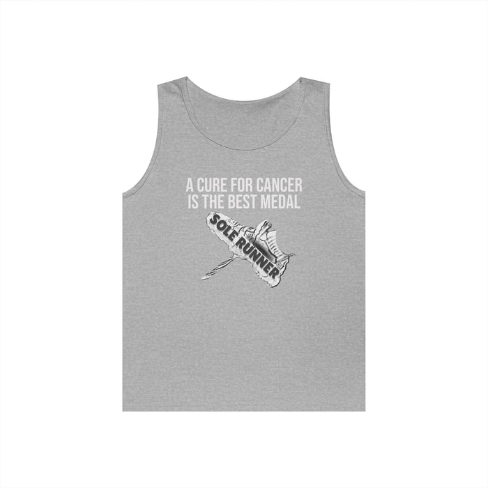 A Cure For Cancer Is The Best Medal: Unisex Heavy Cotton Tank Top