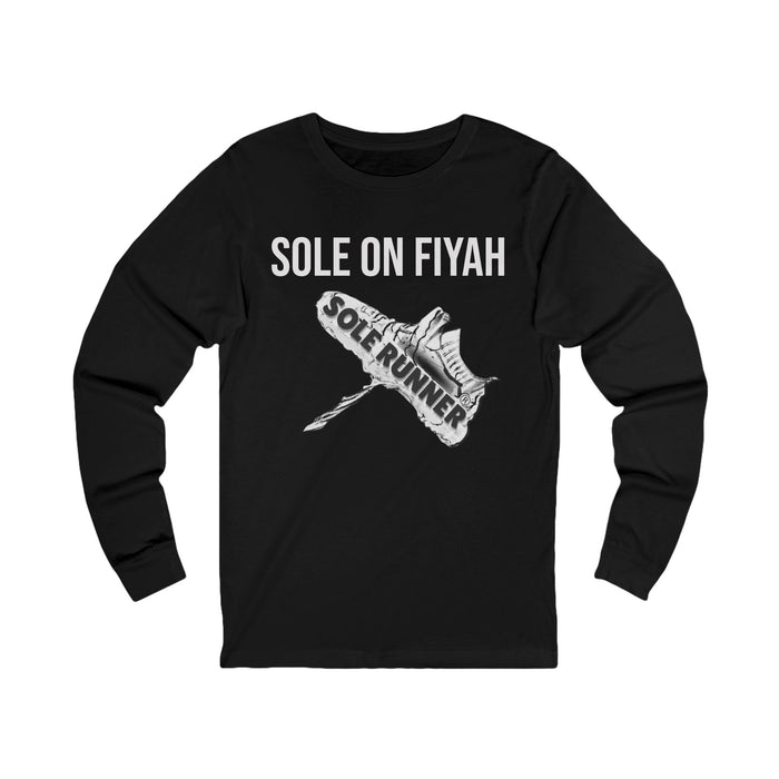 Sole On Fiyah: Unisex Jersey Long Sleeve Tee