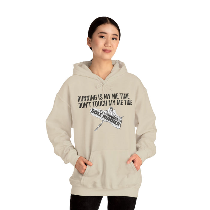 Running Is My Me Time. Don't Touch My Me Time: Unisex Heavy Blend™ Hooded Sweatshirt