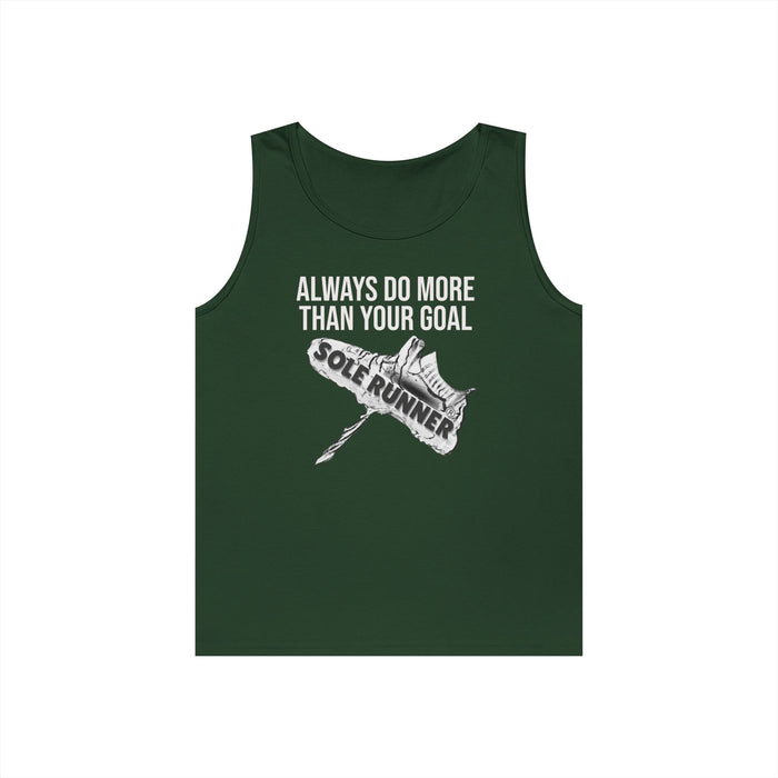 Always Do More Than Your Goal: Unisex Heavy Cotton Tank Top