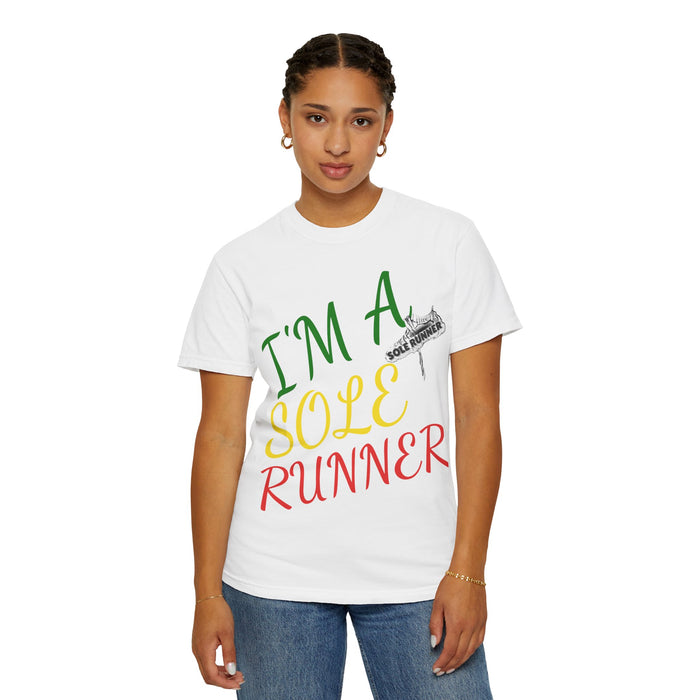 I'm Sole Runner®-Rasta Colors: Unisex Garment-Dyed T-shirt