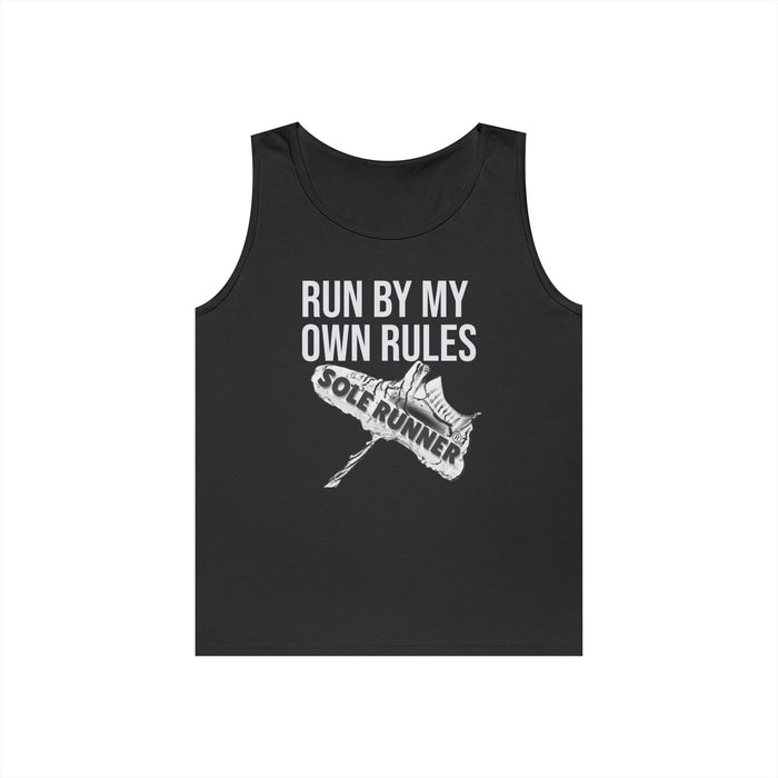 Run By My Own Rules: Unisex Heavy Cotton Tank Top