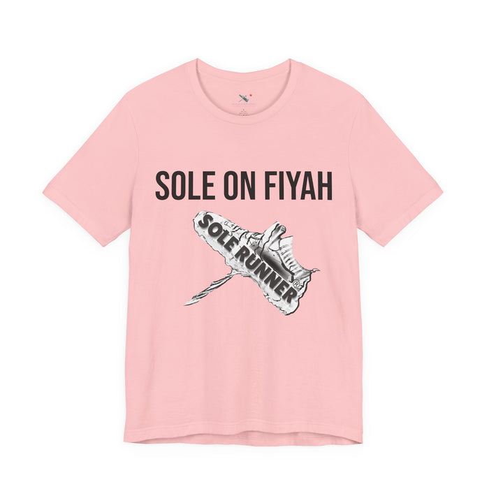 Sole On Fiyah: Unisex Jersey Short Sleeve Tee