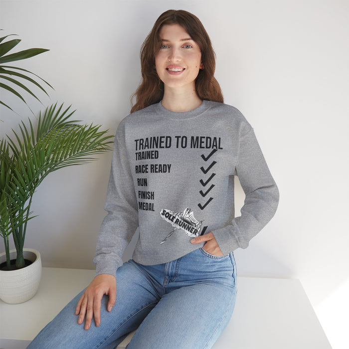 Trained To Medal: Unisex Heavy Blend™ Crewneck Sweatshirt