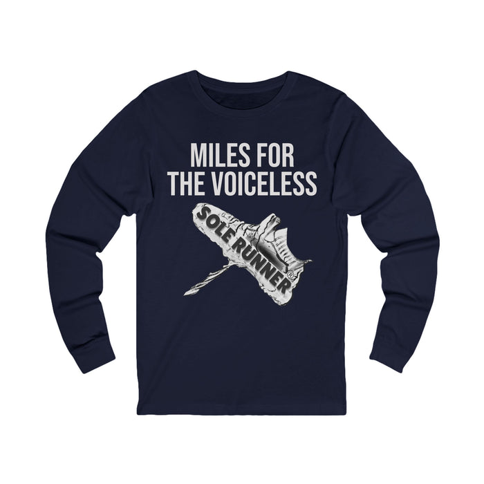 Miles For The Voiceless: Unisex Jersey Long Sleeve Tee