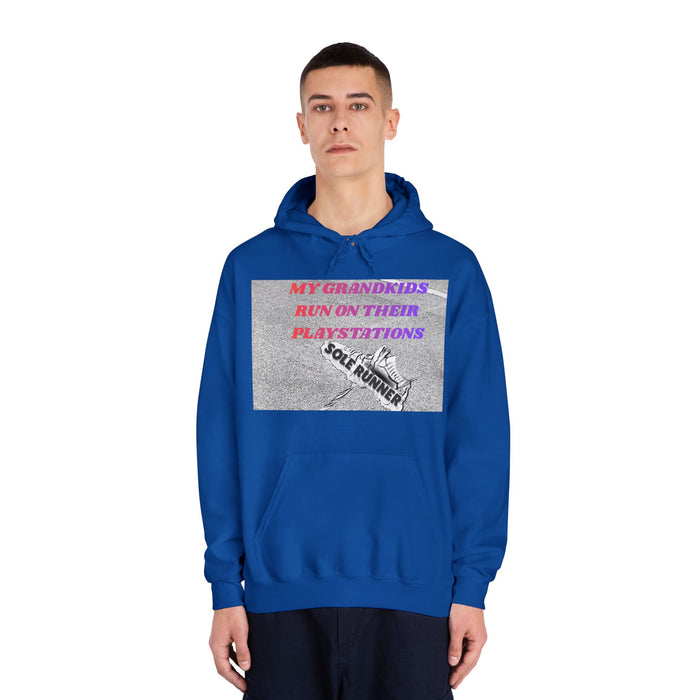 My Grandkids Run On Their Playstations: Unisex DryBlend® Hooded Sweatshirt
