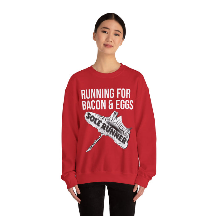 Running For Bacon & Eggs: Unisex Heavy Blend™ Crewneck Sweatshirt