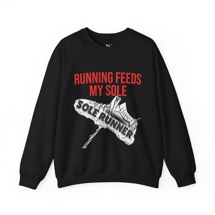 Running Feeds My Sole: Unisex Heavy Blend™ Crewneck Sweatshirt