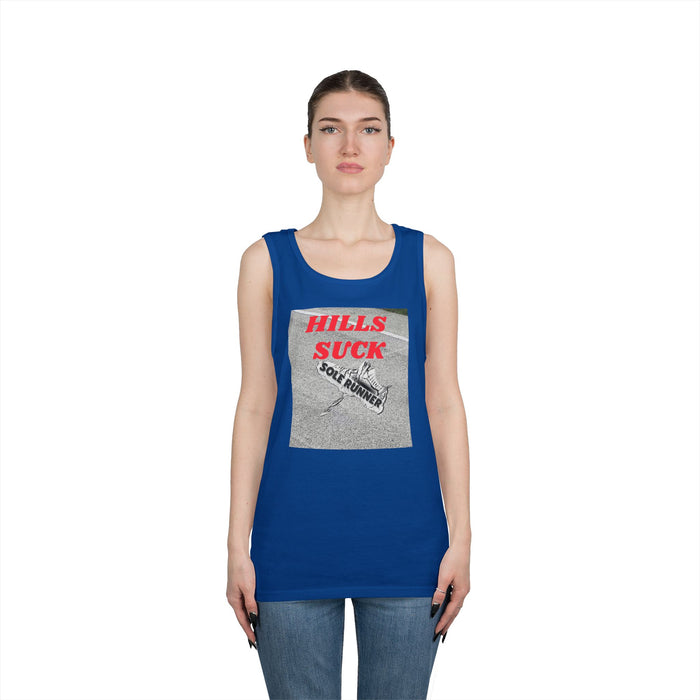 Hills Suck: Unisex Heavy Cotton Tank Top