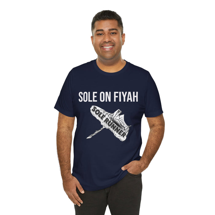 Sole On Fiyah: Unisex Jersey Short Sleeve Tee