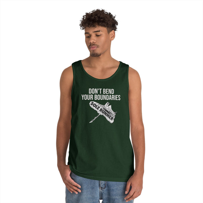 Don't Bend Your Boundaries: Unisex Heavy Cotton Tank Top