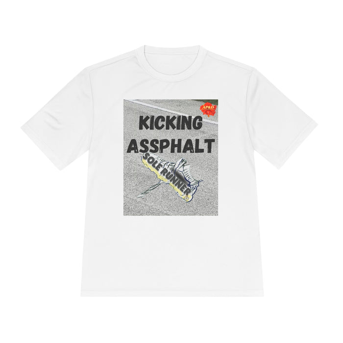 Kicking Assphalt Tee-Whimsical Moisture Wicking Uniswx T-Shirt For Runners