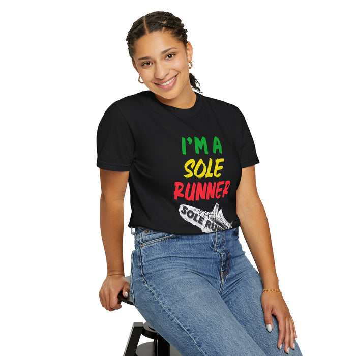 I'm A Sole Runner®-Rasta Colors: Unisex Garment-Dyed T-shirt