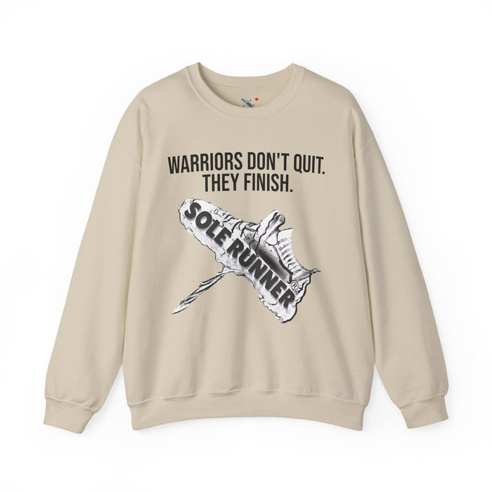 Warriors Don't Quit. They Finish.: Unisex Heavy Blend™ Crewneck Sweatshirt