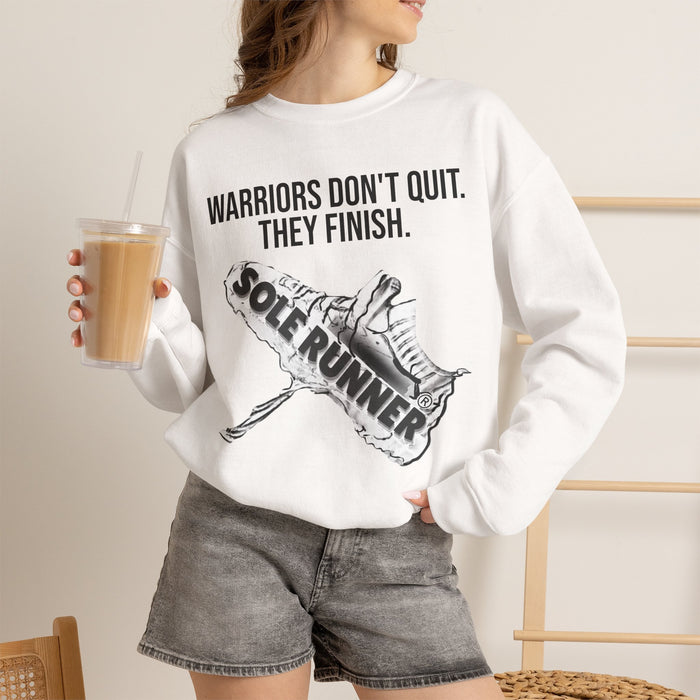 Warriors Don't Quit. They Finish.: Unisex Heavy Blend™ Crewneck Sweatshirt