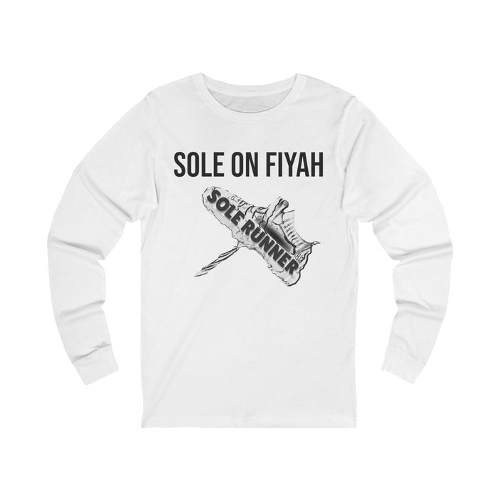 Sole On Fiyah: Unisex Jersey Long Sleeve Tee