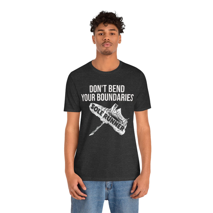 Don't Bend Your Boundaries: Unisex Jersey Short Sleeve Tee