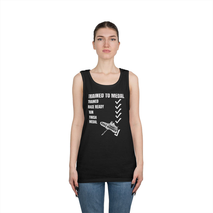 Trained To Medal: Unisex Heavy Cotton Tank Top