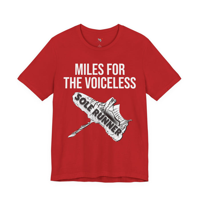 Miles For The Voiceless: Unisex Jersey Short Sleeve Tee