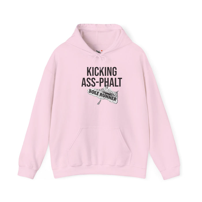 Kicking Ass-Phalt: Unisex Heavy Blend™ Hooded Sweatshirt
