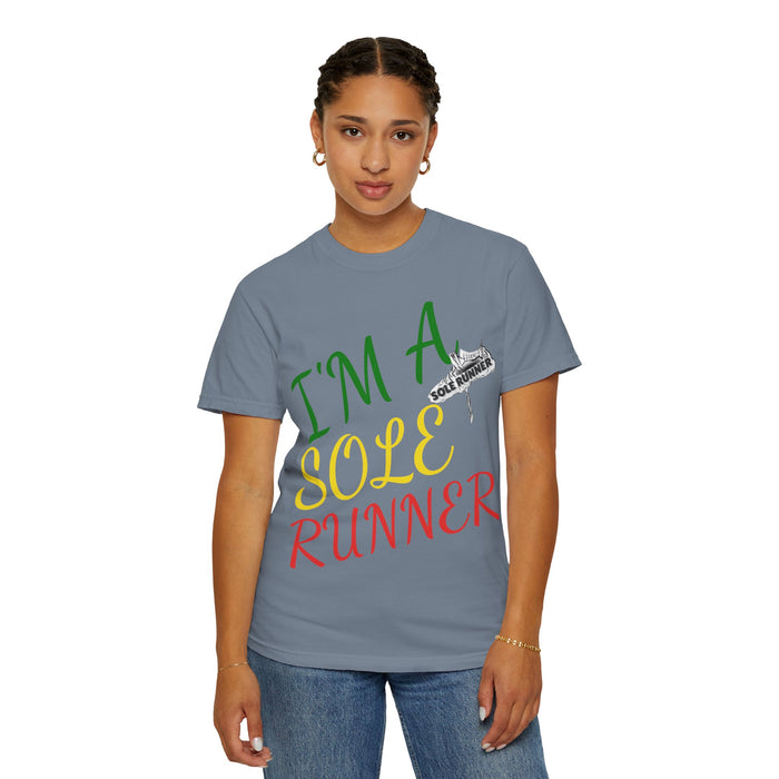 I'm Sole Runner®-Rasta Colors: Unisex Garment-Dyed T-shirt