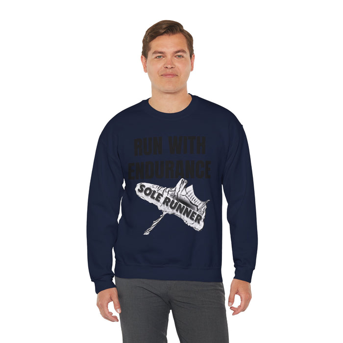 Run With Endurance: Unisex Heavy Blend™ Crewneck Sweatshirt