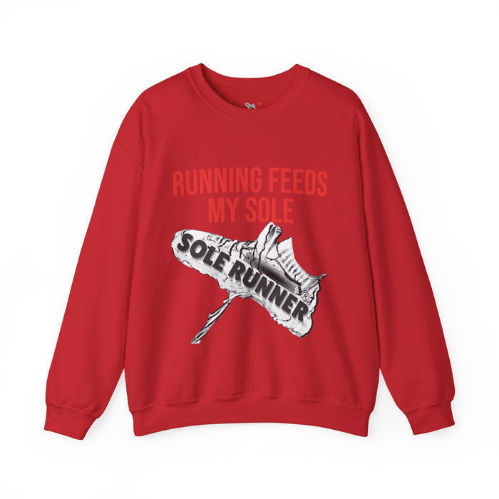 Running Feeds My Sole: Unisex Heavy Blend™ Crewneck Sweatshirt