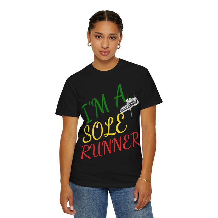 I'm Sole Runner®-Rasta Colors: Unisex Garment-Dyed T-shirt