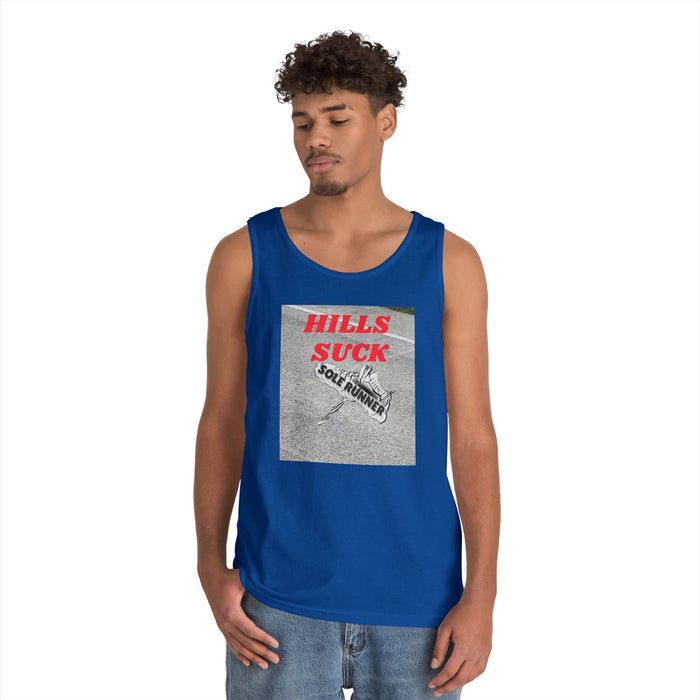 Hills Suck: Unisex Heavy Cotton Tank Top