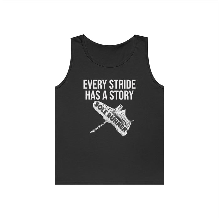Every Stride Has A Story: Unisex Heavy Cotton Tank Top