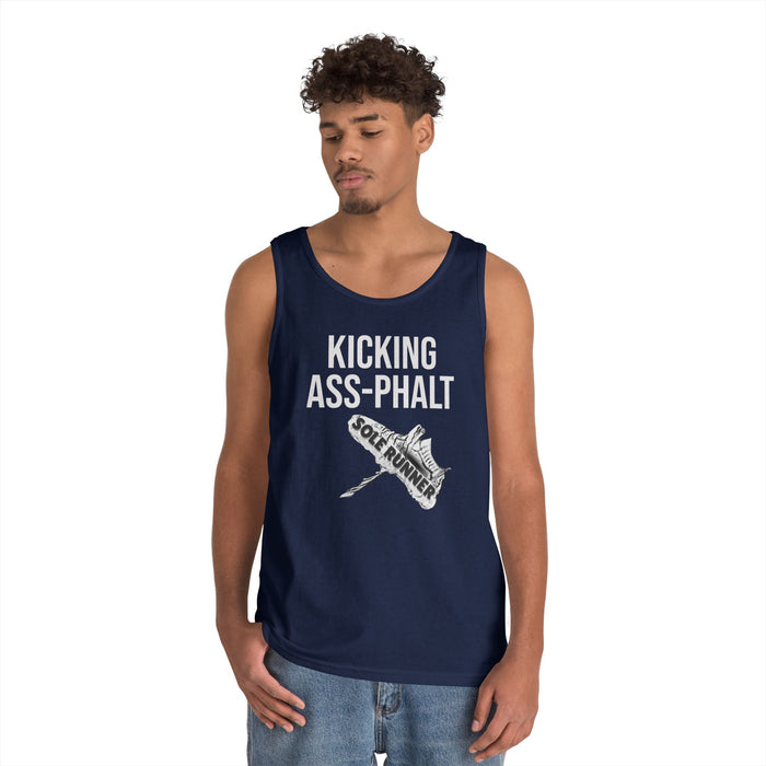 Kicking Ass-Phalt: Unisex Heavy Cotton Tank Top