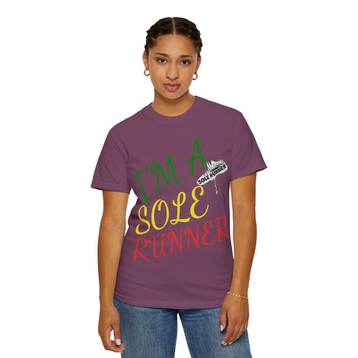 I'm Sole Runner®-Rasta Colors: Unisex Garment-Dyed T-shirt