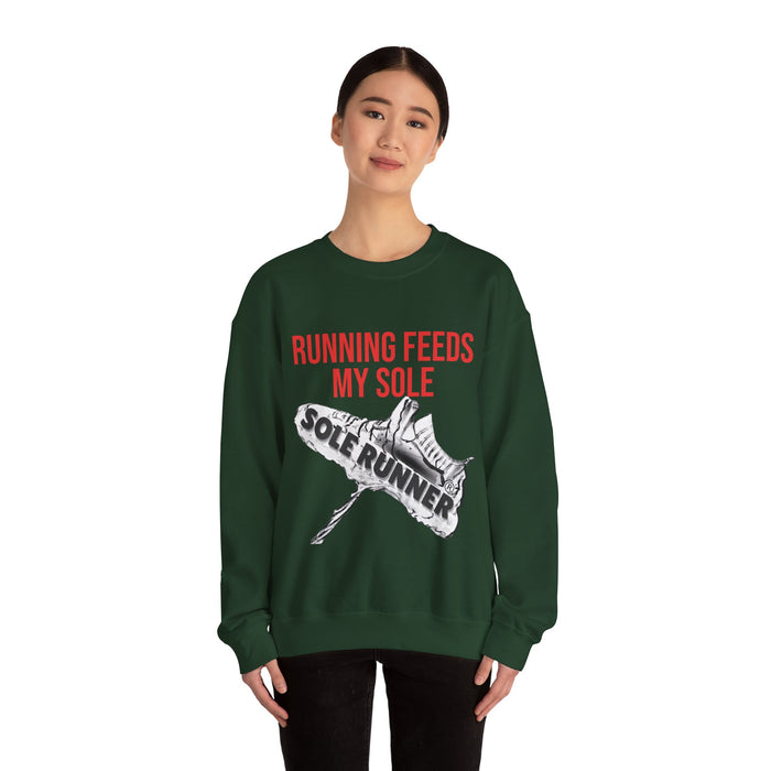 Running Feeds My Sole: Unisex Heavy Blend™ Crewneck Sweatshirt