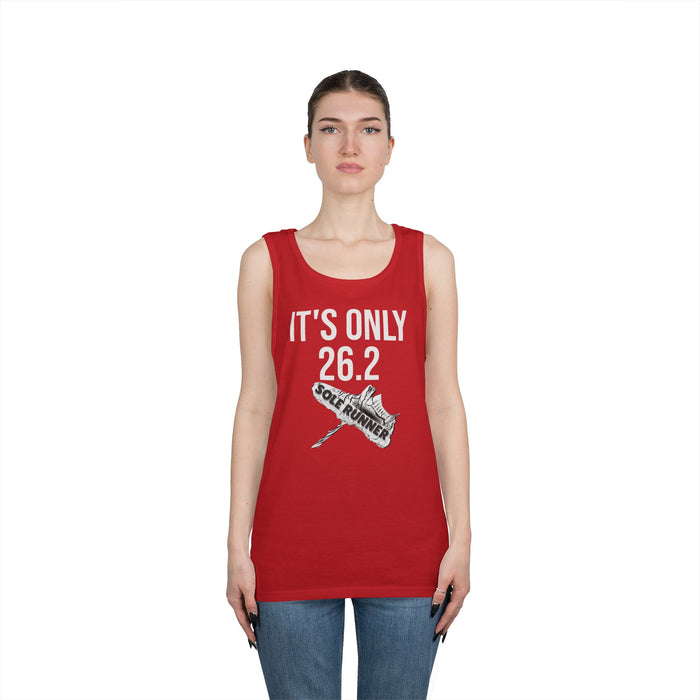 It's Only 26.2: Unisex Heavy Cotton Tank Top