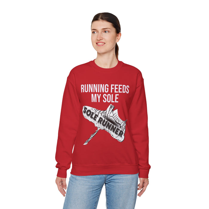Running Feeds My Sole: Unisex Heavy Blend™ Crewneck Sweatshirt