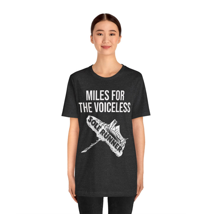 Miles For The Voiceless: Unisex Jersey Short Sleeve Tee