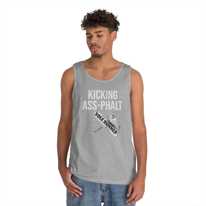 Kicking Ass-Phalt: Unisex Heavy Cotton Tank Top