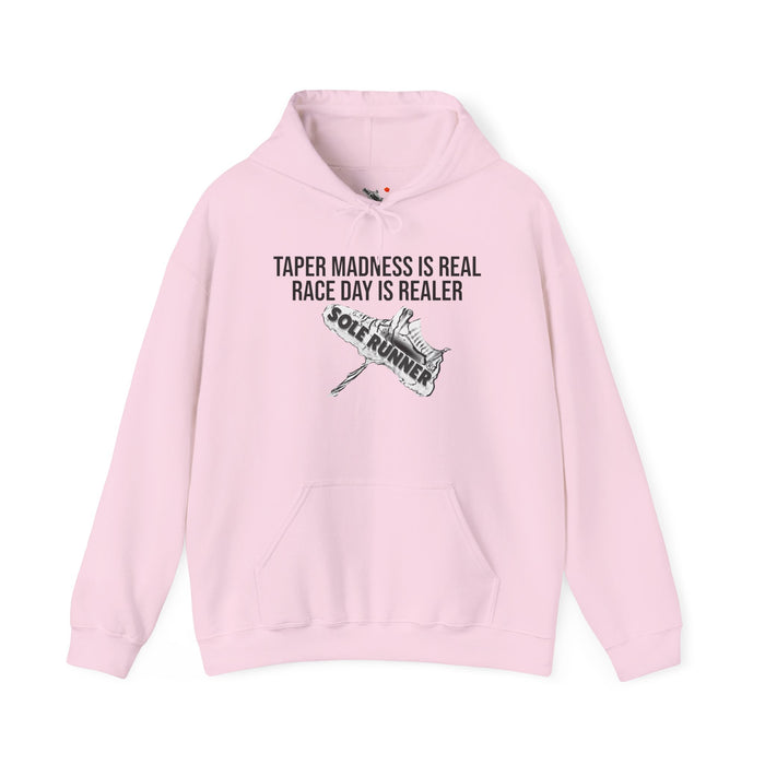 Taper Madness Is Real, Race Day Is Realer: Unisex Heavy Blend™ Hooded Sweatshirt