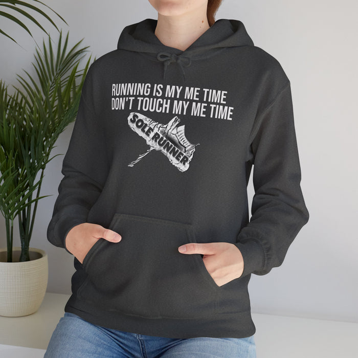 Running Is My Me Time. Don't Touch My Me Time: Unisex Heavy Blend™ Hooded Sweatshirt