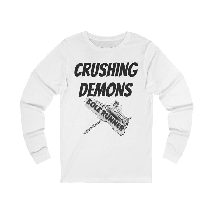 Crushing Demons: Unisex Jersey Long Sleeve Tee